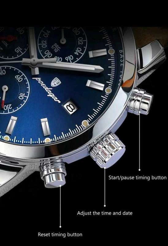 Poedagar - Men Luxury Leather German Quartz Watch *****MUST SEE*****R6000