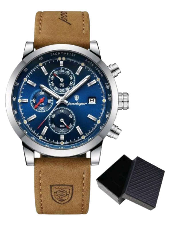 Poedagar - Men Luxury Leather German Quartz Watch *****MUST SEE*****R6000