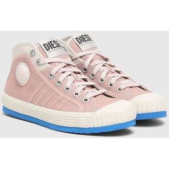 Diesel High-Top Sneakers in Canvas S-Yuk MC W-Pink