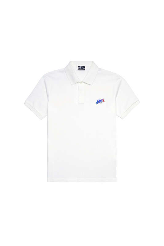 Diesel POLO SHIRT WITH DSL WAVE PATCH T-SMITH