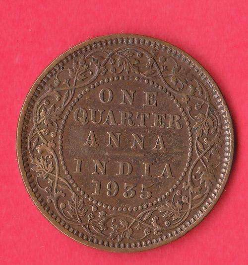 (4x) ONE QUARTER ANNA INDIA 1907,1917,1935.. - 4 COINS - TAKE ALL.#FEW DAYS!!!#