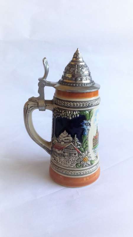 Vintage Gerz, Germany, Beer Stein, Handmade Beer Mug. No. 4