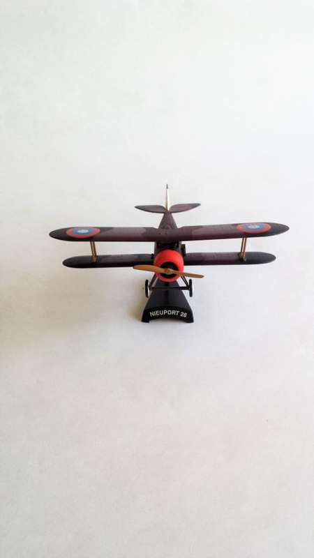 Nieuport 28 Model Airplane, Diecast, 1:64