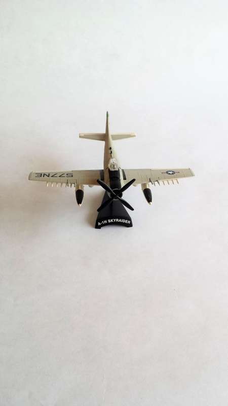 A-1H Skyraider Model Airplane, Diecast, 1:110