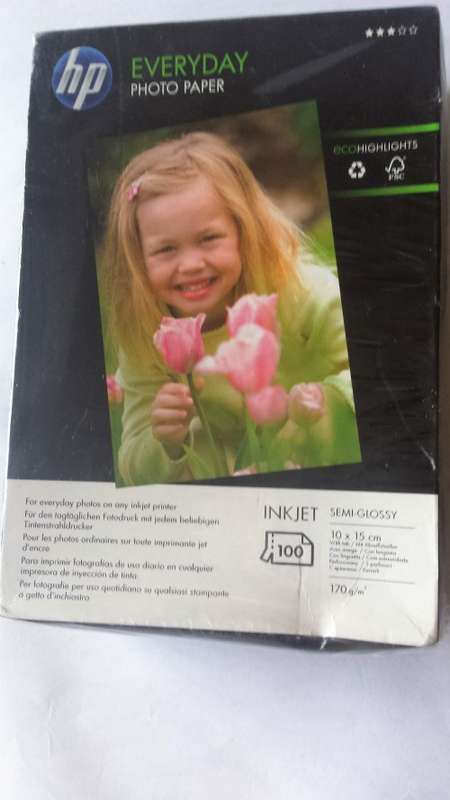 HP Everyday Photo Paper, 170gm, 10x15cm, 200 sheets