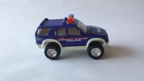 Diecast Police Car, Mighty Wheels, Soma, China