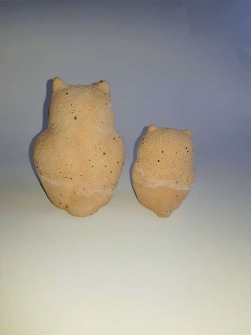 Owls, Pair of Ceramic Owls