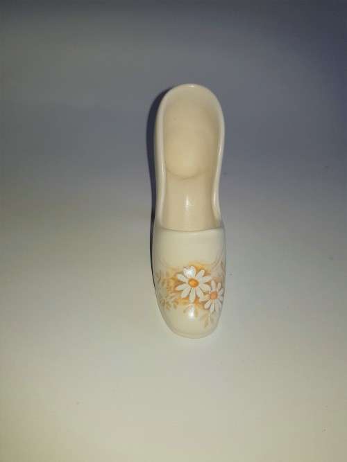 Porcelain Stiletto Shoe, Floral Design