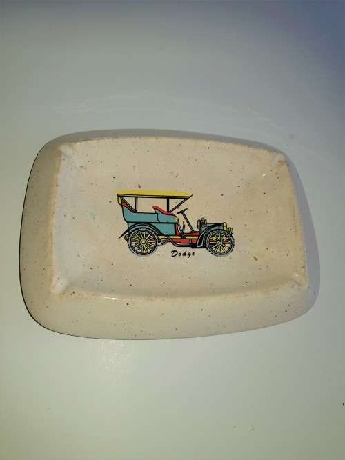 Porcelain Ashtray, Car Theme
