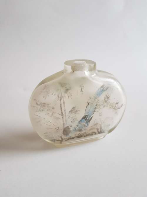 Vintage Reverse Painted Chinese Perfume Bottle