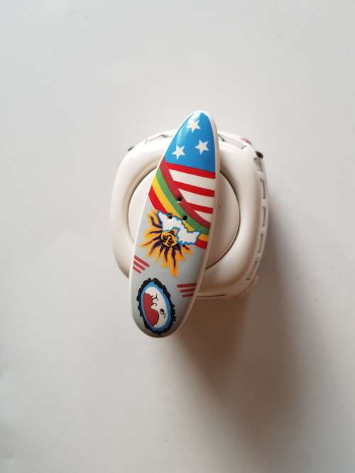 WV Kombi with Surfboard, Porcelain Salt Shaker
