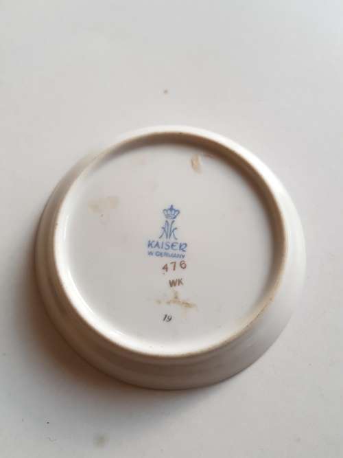 Miniature Porcelain Plate, Kaiser, W. Germany