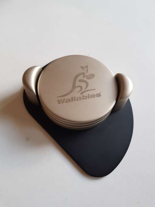 Wallabies Coasters, Metal Coasters