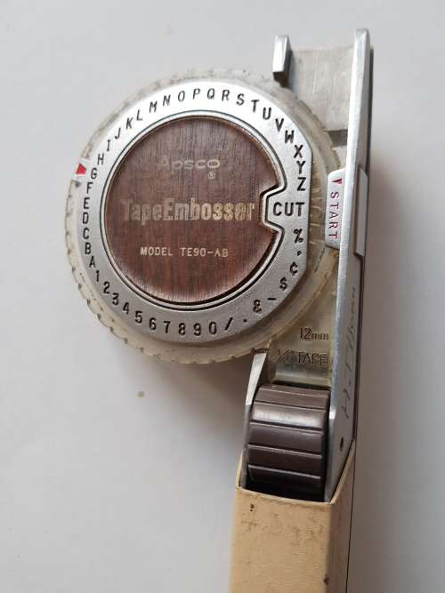 Apsco Tape Embosser, Model TE90-A8