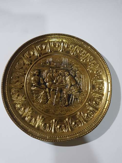 Brass Wallplate, Pub Theme, D - 29.5cm