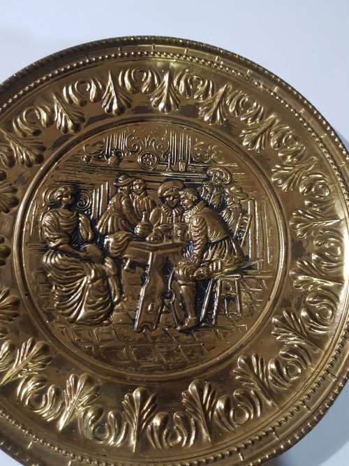 Brass Wallplate, Pub Theme, D - 29.5cm