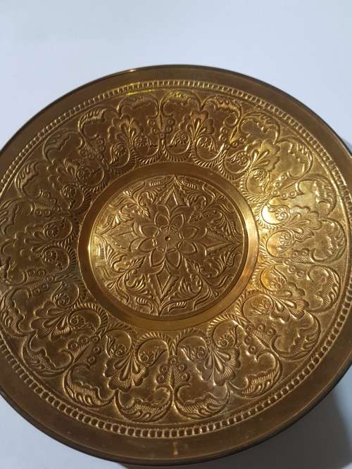 Brass Wallplate, Intricate Design, D - 20cm