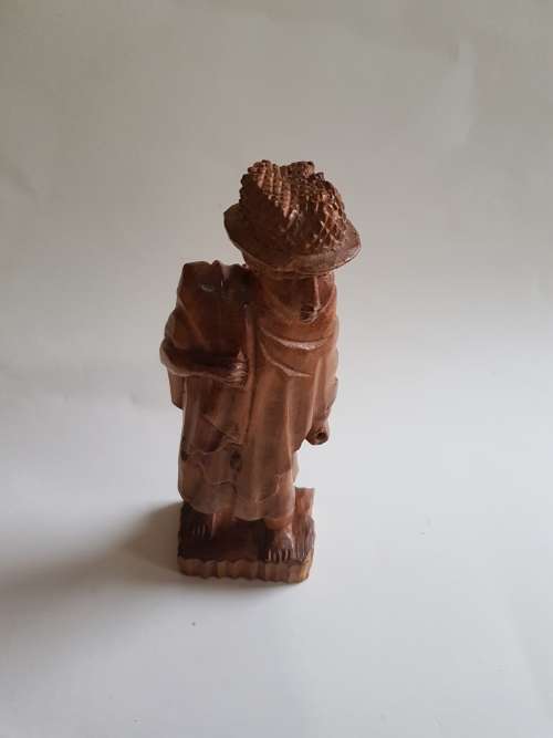 Wood Carved African Man