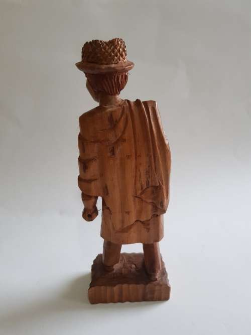 Wood Carved African Man