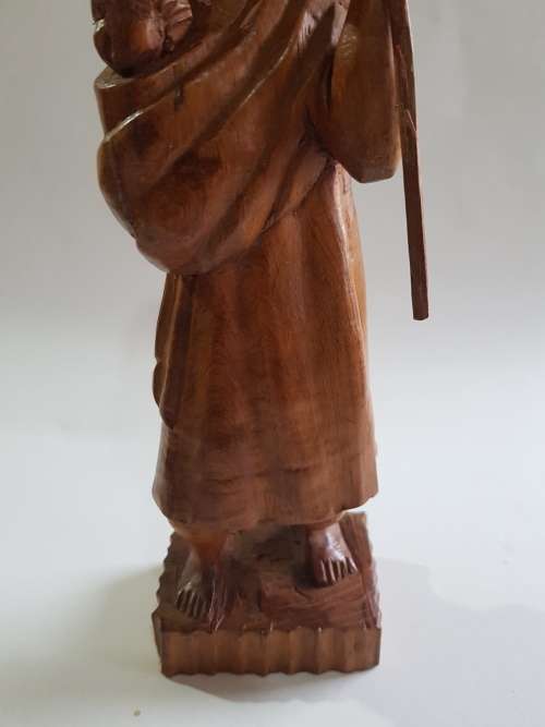 Wood Carved African Woman