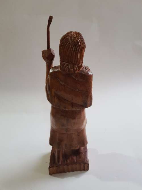 Wood Carved African Woman