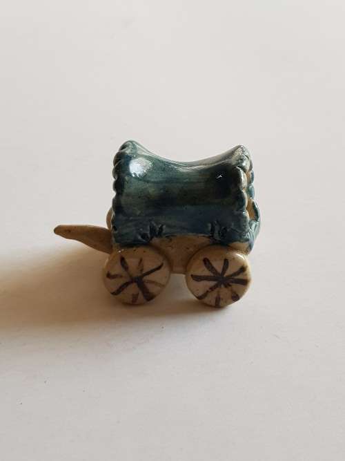 Miniature Porcelain Oxwagon