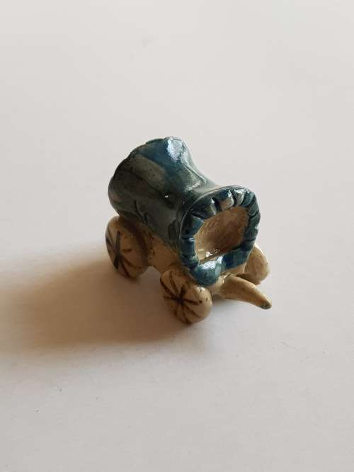 Miniature Porcelain Oxwagon