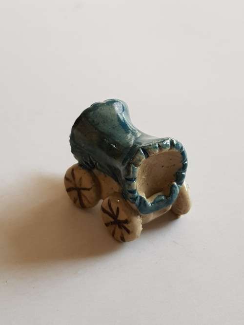 Miniature Porcelain Oxwagon