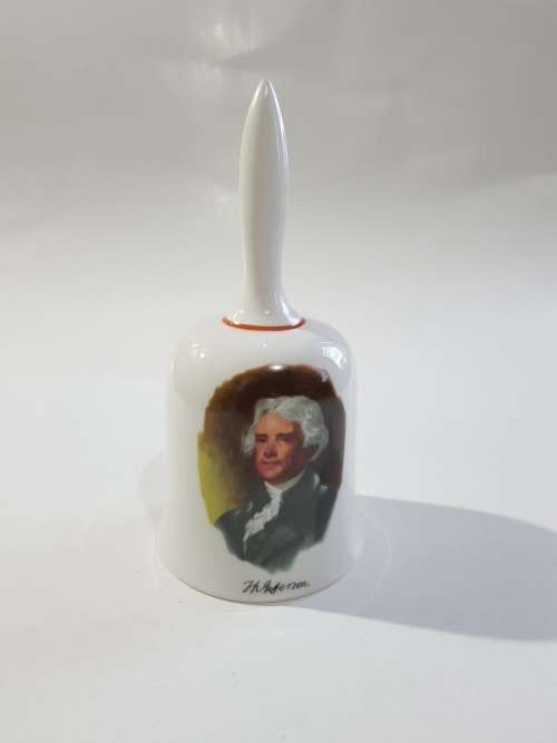 Porcelain Bell, Limited Edition, Thomas Jefferson, West Germany