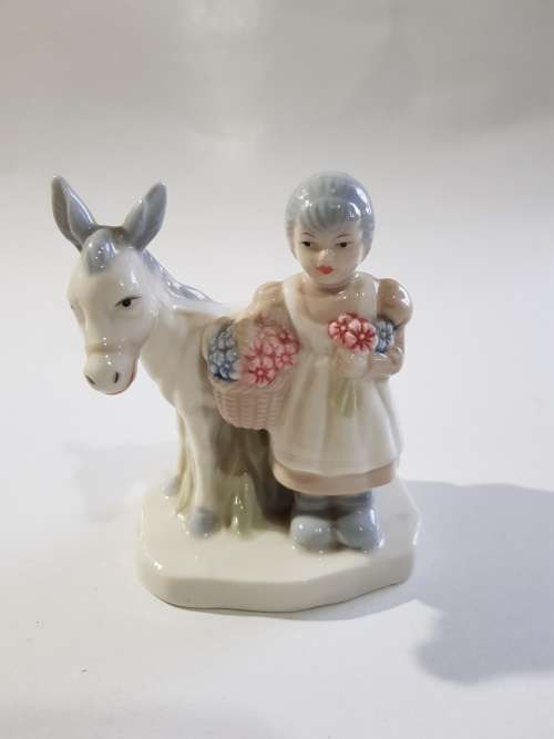Porcelain Ornament, Flower Girl, Heritage Porcelain