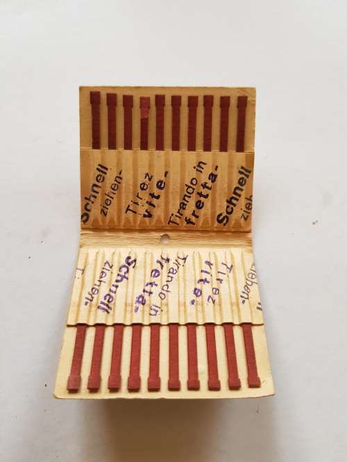 Vintage Tabak-u-Cigarettenfabriek Michali Matchbook