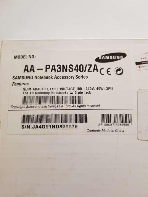 Samsung Slim Adapter for Samsung Notebooks