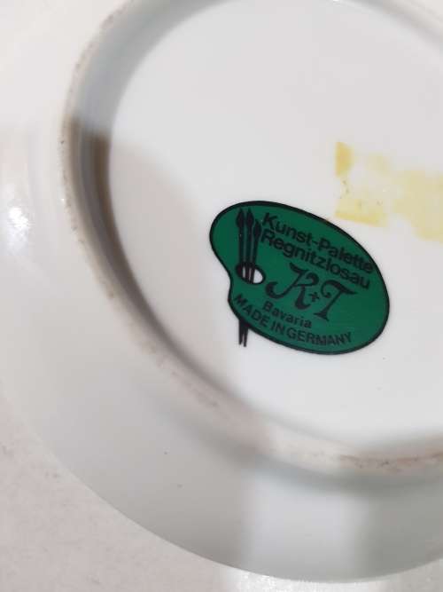 Mini Porcelain Plate, Frankfurt/Main, K+T, Bavaria, Germany