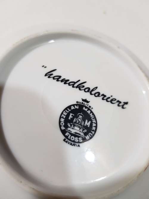 Mini Porcelain Plate, Baden-Baden, K+T, Germany