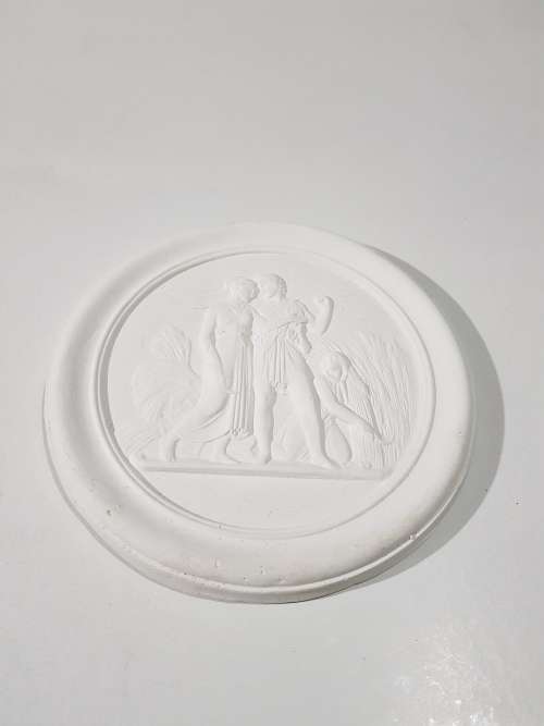 Chalkware, Plain, Wallplate, Adam & Eve