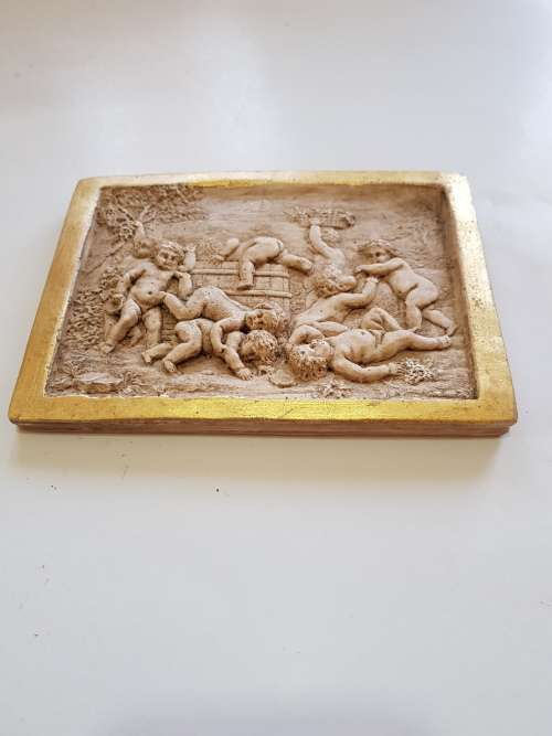 Ceramic Wallplate, Made in Italy, Gypsea Gubbio, 3D