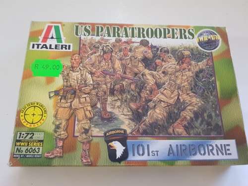 US Paratroopers, 101st Airbourne, WW II, No. 6063, 1/72, 35 pieces