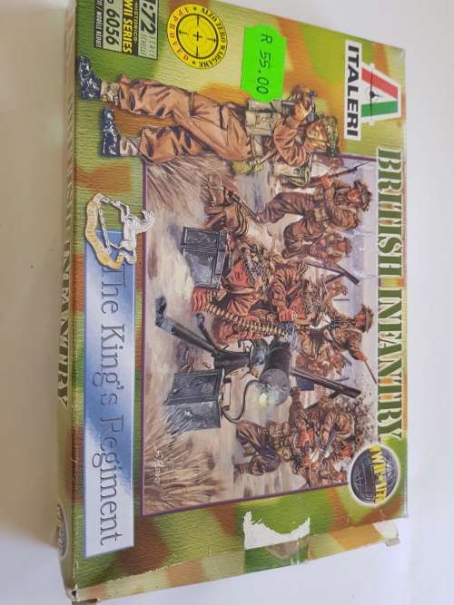British Infantry, The Kings Regiment, WW II, No. 6056, 1/72, 47 pieces