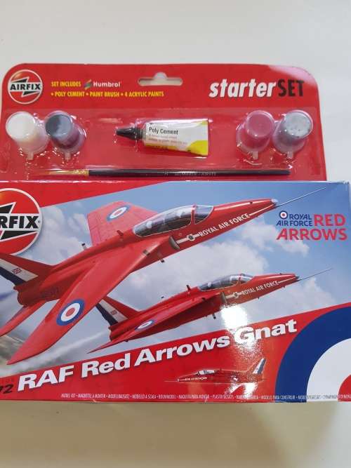 Airfix, RAF Red Arrows Gnat, 1:72, A55105