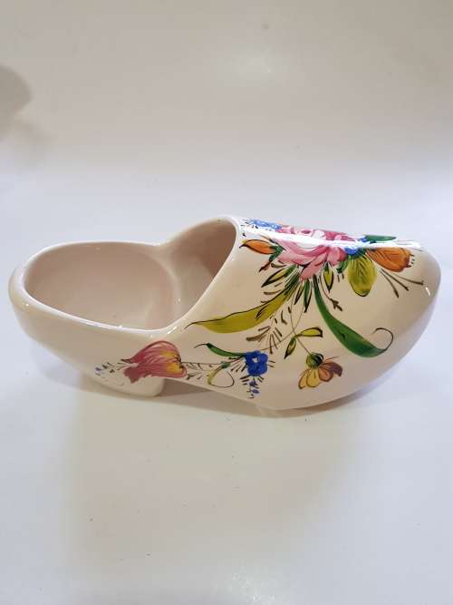 Large Porcelain Shoe, Made in Italy, Length - 28cm