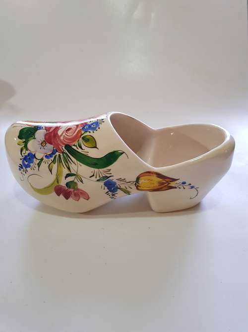 Large Porcelain Shoe, Made in Italy, Length - 28cm