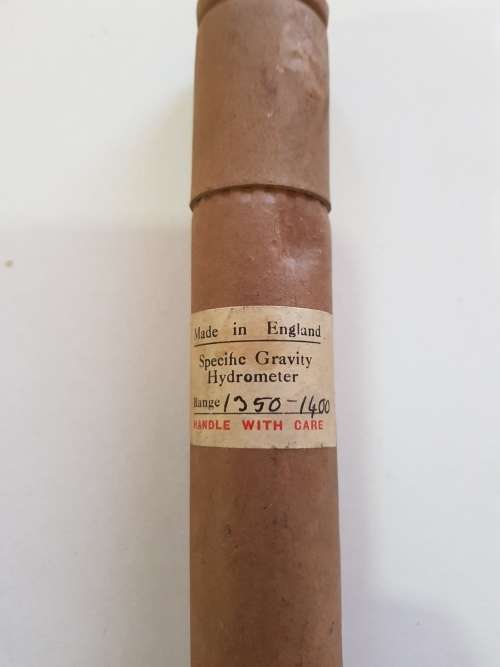 Vintage Hydrometer, Specific Gravity Hydrometer, 1350 - 1400, A. Gallenkamp & Co. Ltd, England