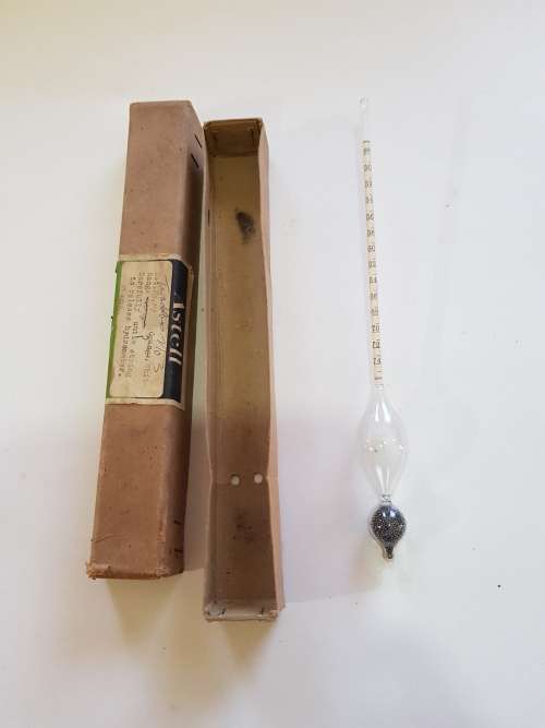 Vintage Hydrometer, Specific Gravity Hydrometer, Twaddles No. 3, 48 - 74, British Hydrometer Co.