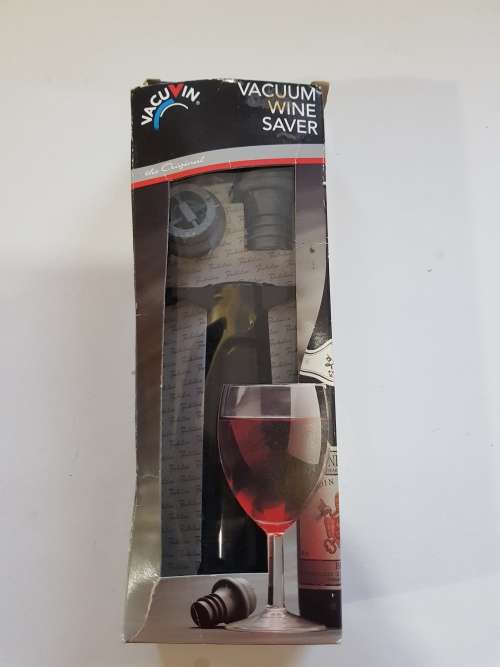 Vacuum Wine Saver, Pump and 2 Rubber Stoppers