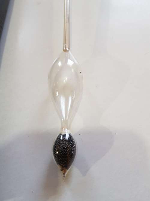 Vintage Hydrometer, Specific Gravity Hydrometer, Twaddells No. 1, 0 - 24