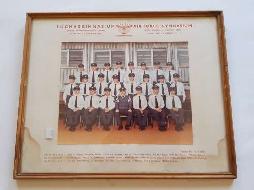Air Force Gymnasium Framed Photo, Basic Regiment Training, 1982