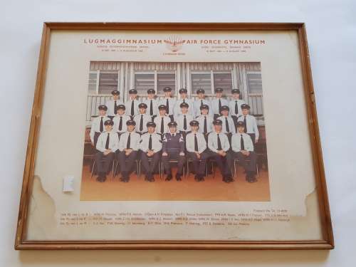 Air Force Gymnasium Framed Photo, Basic Regiment Training, 1982
