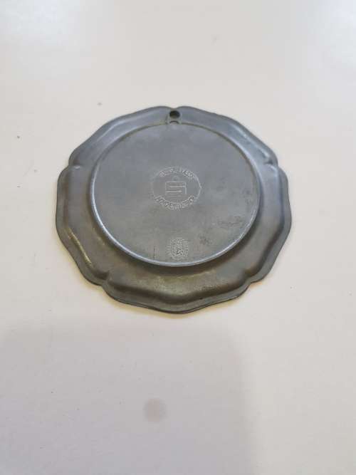 Pewter & Tin Mini Plate, Stadthalle Rheydt, Stadtsparkasse Monchengladbach