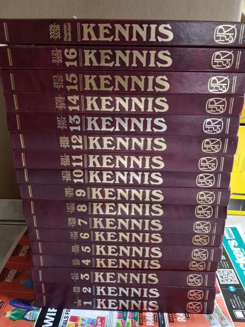 Kennis, Afrikaans Encyclopedia, Complete Set, 1 - 16 plus Index