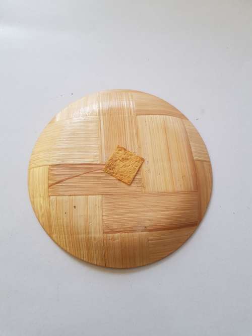 Chinese Wooden Plate with Painting, Signed